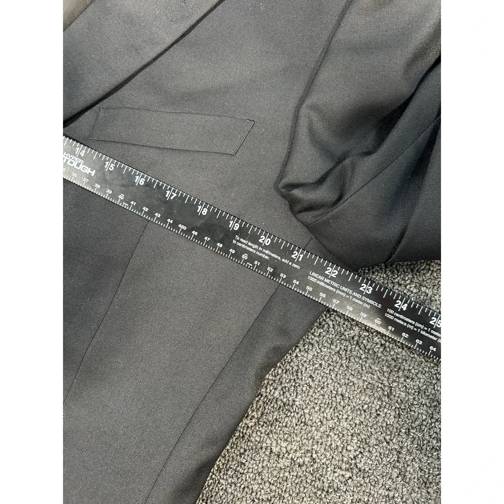 Canali Blazer Men's 40R Black Wool Italy Designer Proposta 3 Button Preppy Dress